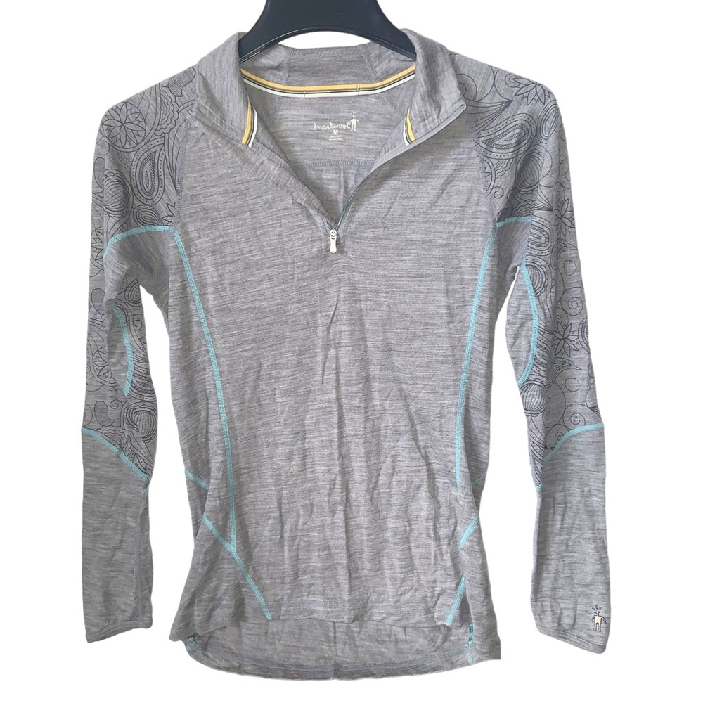 Smartwool Long Sleeve Shirt Sz M Gray Top